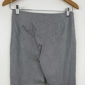 Piazza Sempione Jacqueline Trouser Pants Womens 40 Black White Stripe Career 25" thumbnail 11
