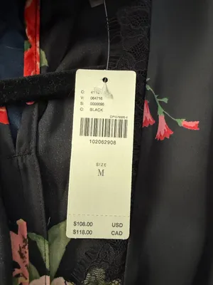 By Anthropologie Lace-Trim Silky Halter Tank Top Floral Scarf Size Medium New thumbnail 10