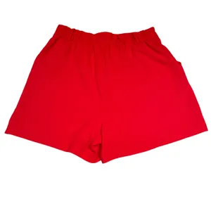 Mare Mare x Anthropologie Red High Waisted Shorts Size M Elastic Back Waist thumbnail 3