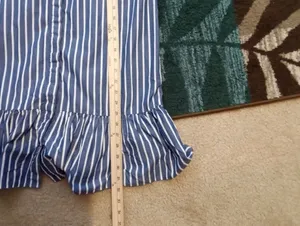 J Crew Tiered Shirt Dress In Cotton Poplin Mini Belted Ruffle Hem Preppy Nautica thumbnail 11