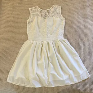 Lace Sheer Neckline Flared Formal Dress thumbnail 1