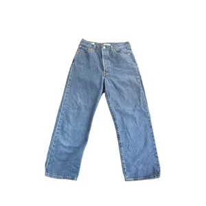 Levis Premium Ribcage Straight Ankle Jeans Blue W29 L27 High Rise Button Fly thumbnail 3