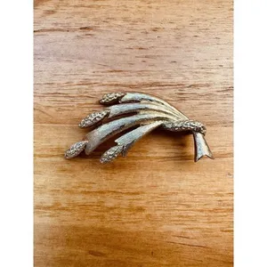 Vintage MONET Gold Tone Bundle Of‎ Wheat Grain Brooch Pin 2.5" thumbnail 7