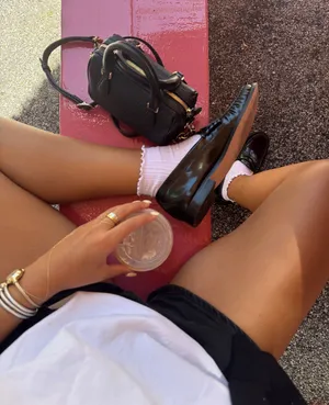 Black Patent Leather Loafers J Crew 8 thumbnail 1