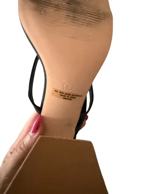 LILIANA Black Block Heels Sandals Size US 7 thumbnail 4