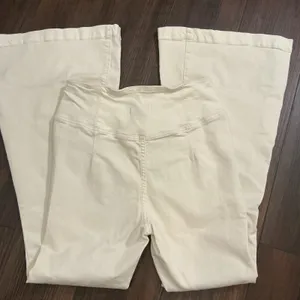 We The Free Penny Pull On Flare Jeans Cream High Rise Bell Bottoms 30 Boho Retro thumbnail 7