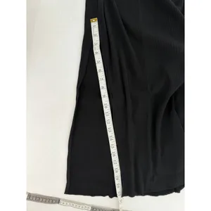Miss Selfridge Black Ribbed Maxi Skirt Sz 6 Stretch Flare Witchy Grunge 90s Goth thumbnail 3