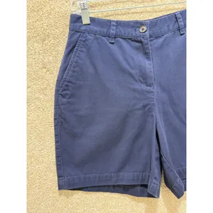 Flawed Lauren Ralph Lauren Navy Blue Chino Shorts‎ 100% cotton country club thumbnail 8