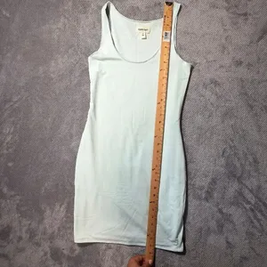 Open Edit XS Mint Green Sleeveless Bodycon Mini Dress Stretch Scoop Neck #1700 thumbnail 8