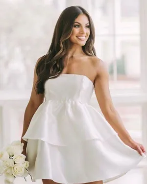 Boutique White Dress thumbnail 1