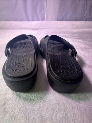 CROCS Black Dual-Strap Slide Sandals thumbnail 7