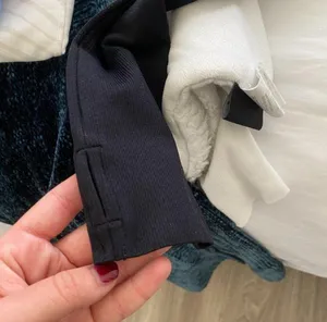 Black long sleeve athletic shirt with thumb holes thumbnail 3