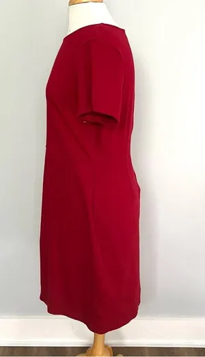 NWOT Old Navy Red Stretchy Short Sleeve Sheath Dress Size L thumbnail 6