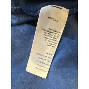 Free People We The Free Clover Puff Shoulder Top Blue Cotton 3/4 Sleeve Medium thumbnail 5