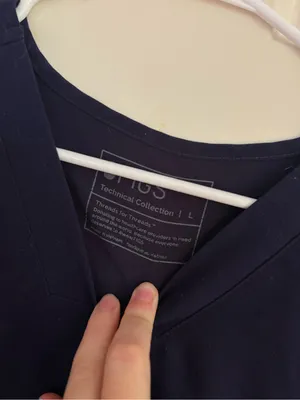 FIGS Navy Scrub Top thumbnail 2