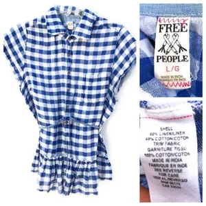 Free People Gingham‎ Shirt thumbnail 3