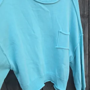 POL Light Blue Crew Neck Sweater thumbnail 3