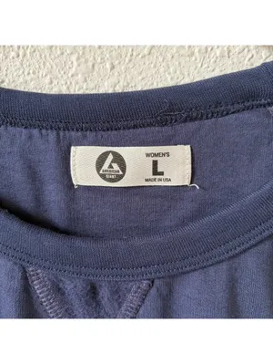 American Giant Crewneck Sweatshirt Size Large Navy Blue Minimalist Casual Cotton thumbnail 5