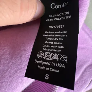 Comfrt Pastel Hoodie, Lilac, S Purple thumbnail 5