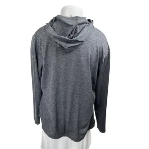 Alo Yoga Women's Gray Knit Long Sleeve Hooded Hoodie Sweatshirt Sweater Top XL thumbnail 2
