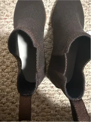 Rothy's Merino Ankle Boot Comfort Pull On Chelsea Brown Cocoa Boots- Size 10 thumbnail 9