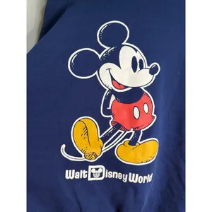 Disney Mickey Mouse Walt Disney World Zip Up Hoodie Navy Blue Graphic Jacket XXL thumbnail 7