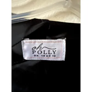 Oh Polly Quintessa Pearl-Detail Cut Out Open Back Maxi Dress Black Size 10 thumbnail 10