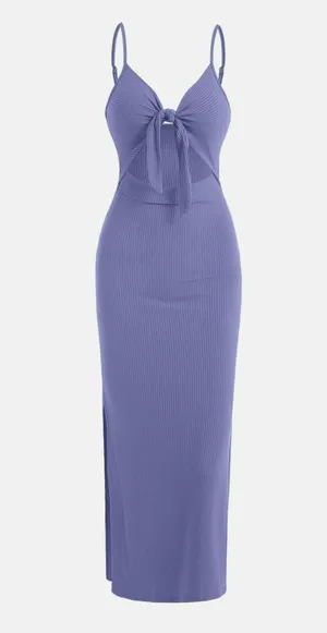 tik tok dress Purple thumbnail 1