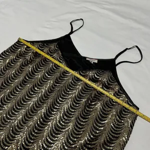Andree By Unit Gold Sequin Black Sleeveless Tank For Party Sz 1X NWT $51 thumbnail 6