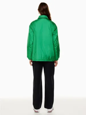TNA Green Women's Varsity Bomber Coaches Jacket thumbnail 3