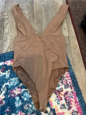 Zara Brown One-Piece Bodysuit thumbnail 5