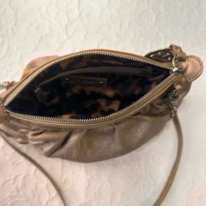 Soft Leather Purse A.L.C. B. Makowsky Hobo Black Biker Satchel Metal Chains thumbnail 12