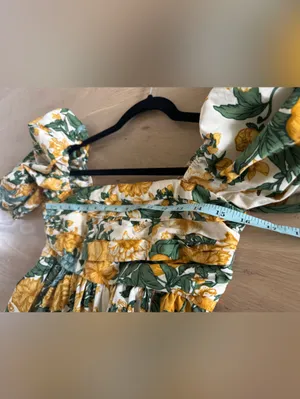 Abercrombie & Fitch Emerson Poplin Floral Mini Dress yellow floral size medium thumbnail 5