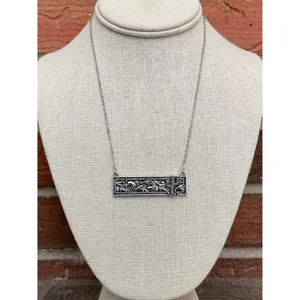Wild West Saguaro Cactus Bar Necklace thumbnail 2