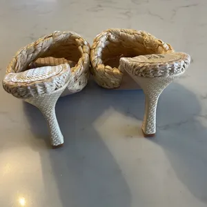 Cape Robbin Tan Woven Heels thumbnail 5