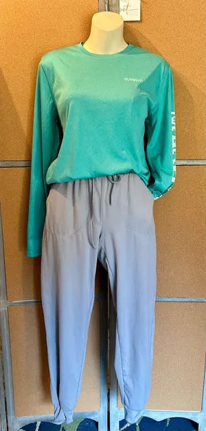 Magellan Outdoors Fish Gear Women's Size S Boyfriend Fit Teal Moisture Wicking Logo Shirt thumbnail 4