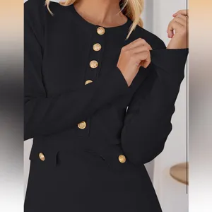 Black Long Sleeve Button thumbnail 5