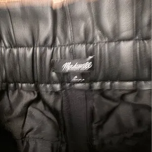 MADEWELL Vegan Leather Pull-On Paperbag Pants‎ thumbnail 7