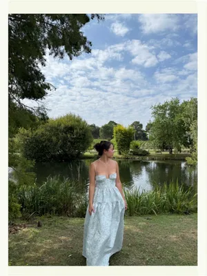 Maison Amory Windsor Dress in Light Blue Size XS thumbnail 2