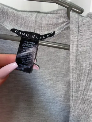Como Black Gray Cardigan  thumbnail 4