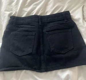 Edikted Black  Mini Jean Skirt thumbnail 2