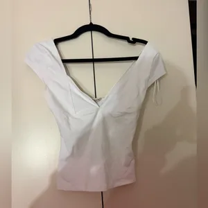 White free people corset top NWT thumbnail 5