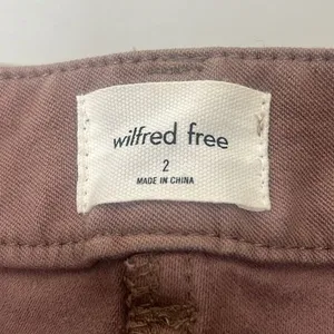 Wilfred Free Straight Leg Jeans Mauve Pink Size 2 Y2K Utility thumbnail 2