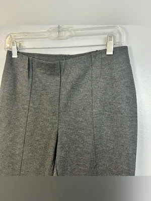 NWT J. Jill Grey Ponte Pull On Stretch Pants Leggings Elastic Waist Size Medium thumbnail 6