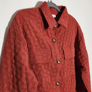 Privy Rust Red Cropped Textured Jacket Size Medium NWT thumbnail 3