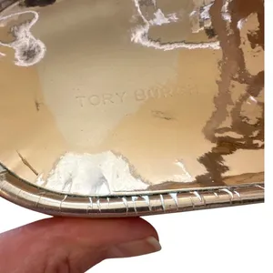 Tory Burch‎ Miller Cloud Sandals Mirrored Metallic Gold Thong Size 10 thumbnail 4