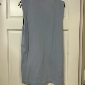 Sleeveless Light Blue Shift Dress thumbnail 2