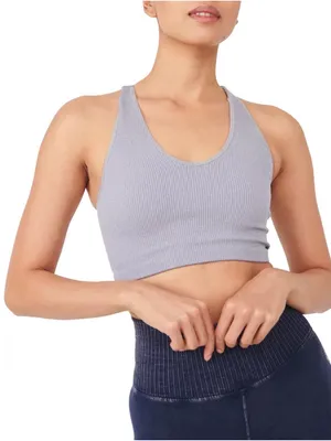 Free People Movement Free Throw Ribbed Tank in Light Purple thumbnail 1