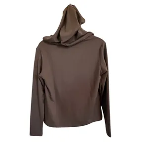 TS by Thrive NWT Taupe Women's V Neck Hoodie Size Small thumbnail 6