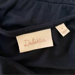 Deletta Alee Anthropologie Black Ruffle Long Sleeve Peplum‎ Top Womens Medium thumbnail 6